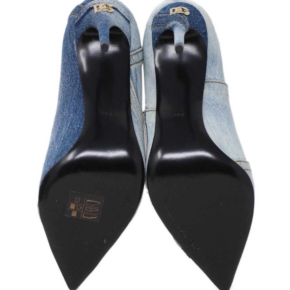 Dolce & Gabbana Blue Denim Heels Sz 36.5 - Picture 5 of 6